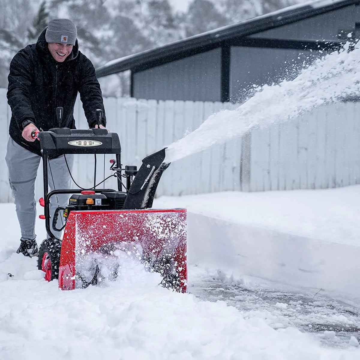Souffleuse à neige à essence PowerSmart 24 212 cc avec propulsion assistée et démarrage électrique