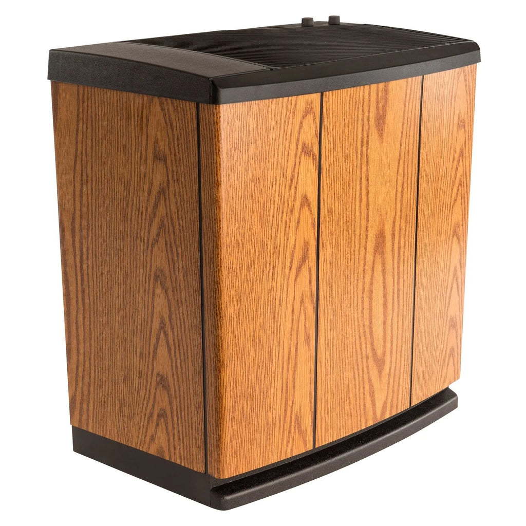 Humidificateur évaporatif numérique pour toute la maison de style console AIRCARE (chêne clair)