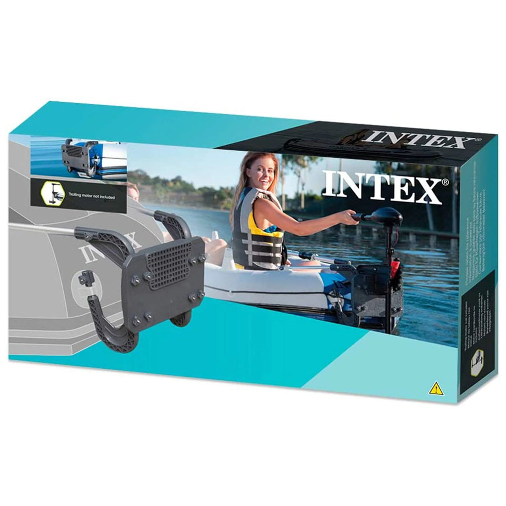 Bateau de pêche gonflable Intex Excursion pour 5 personnes avec support de moteur en composite