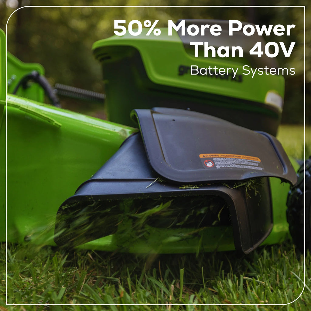 Tondeuse à gazon autotractée Greenworks 60V 21 + (1) batterie 5,0 Ah et chargeur 2546502