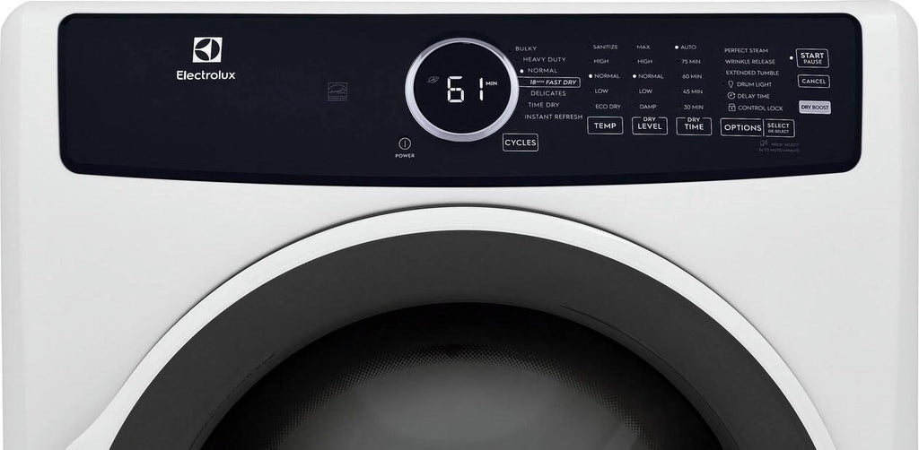 Sèche-linge électrique Electrolux à chargement frontal Perfect Steam avec rafraîchissement instantané, 8,0 pi³
