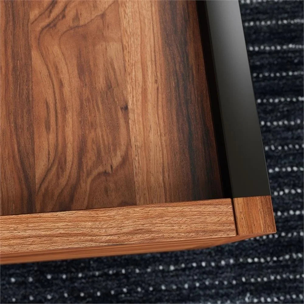 Table basse contemporaine en bois d'ingénierie Pemberly Row marron