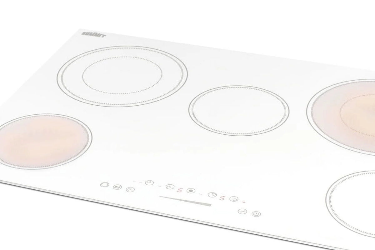 Table de cuisson radiant 5 brûleurs 208-240V 30 po, Blanc