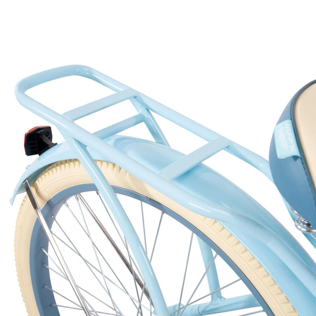 Vélo cruiser Nel Lusso Classic avec cadre à ajustement parfait, pour femme, bleu clair, 26 pouces