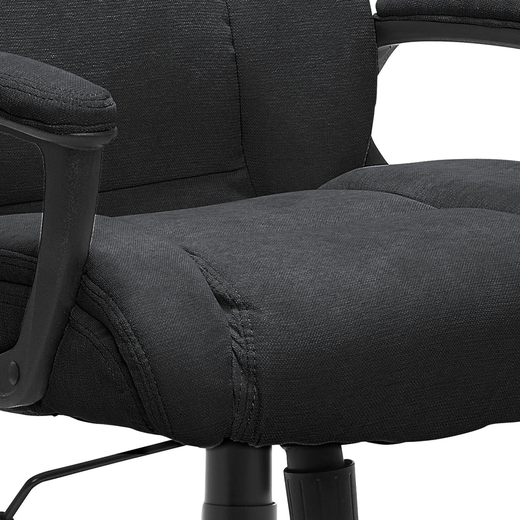Chaise de bureau Serta Connor en microfibre gris clair