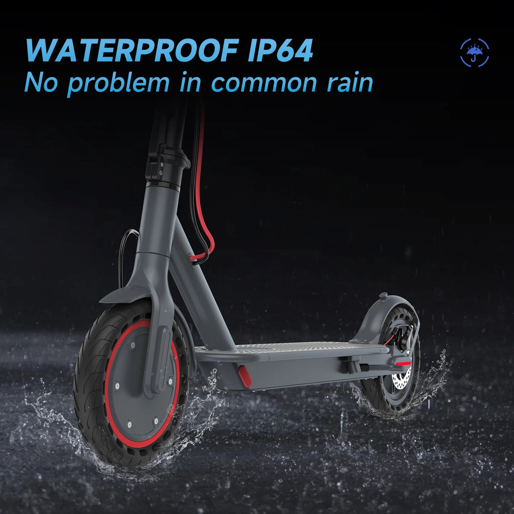 Trottinette électrique JOYHIS J078 pour homme et femme, pneu plein 8,5 pouces, vitesse de 19 mi/h, moteur de 350 W, autonomie maximale de 21 miles, trottinette de ville pliable