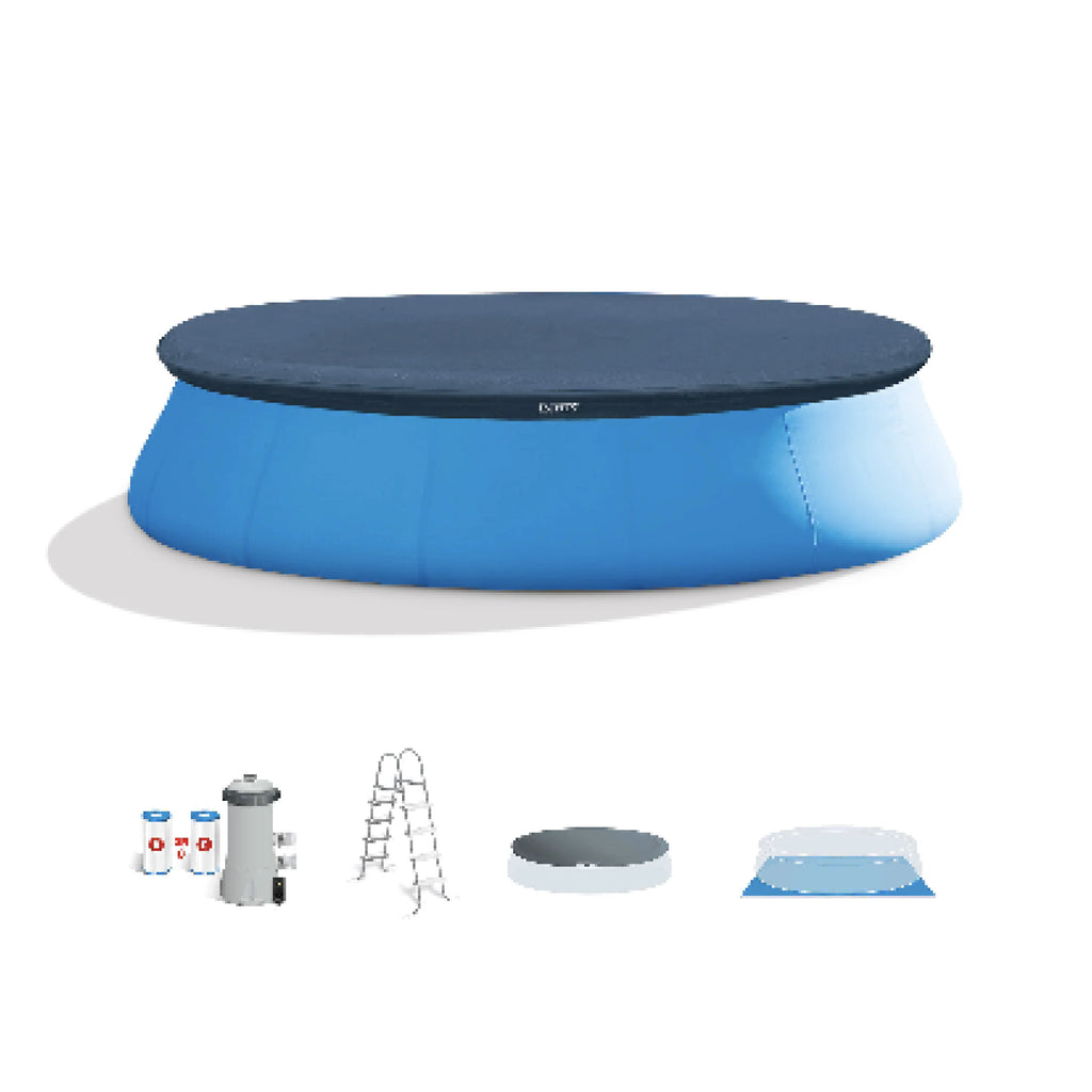 Ensemble piscine gonflable INTEX Easy Set 15 pi x 48 po - Pompe à filtre et accessoires