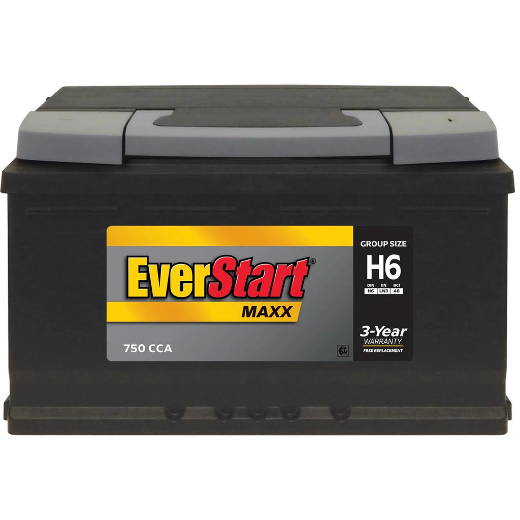 Batterie automobile au plomb-acide EverStart Maxx, groupe H6 / LN3 / 48, 12 volts, 750 CCA, 120 RC
