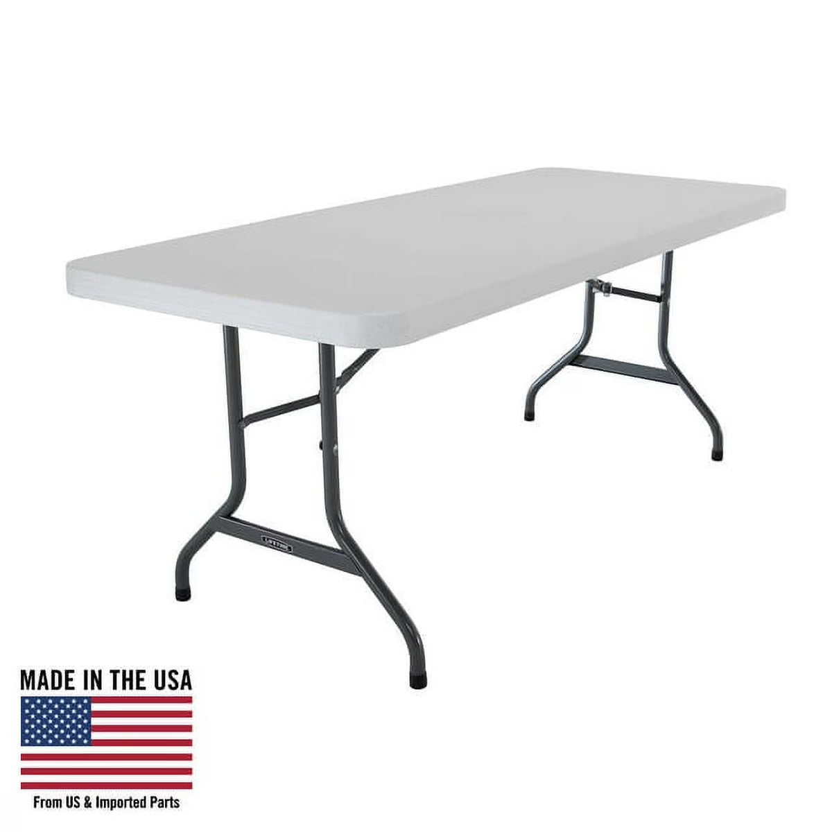 Table pliante de haute qualité de qualité commerciale Lifetime 6', blanche