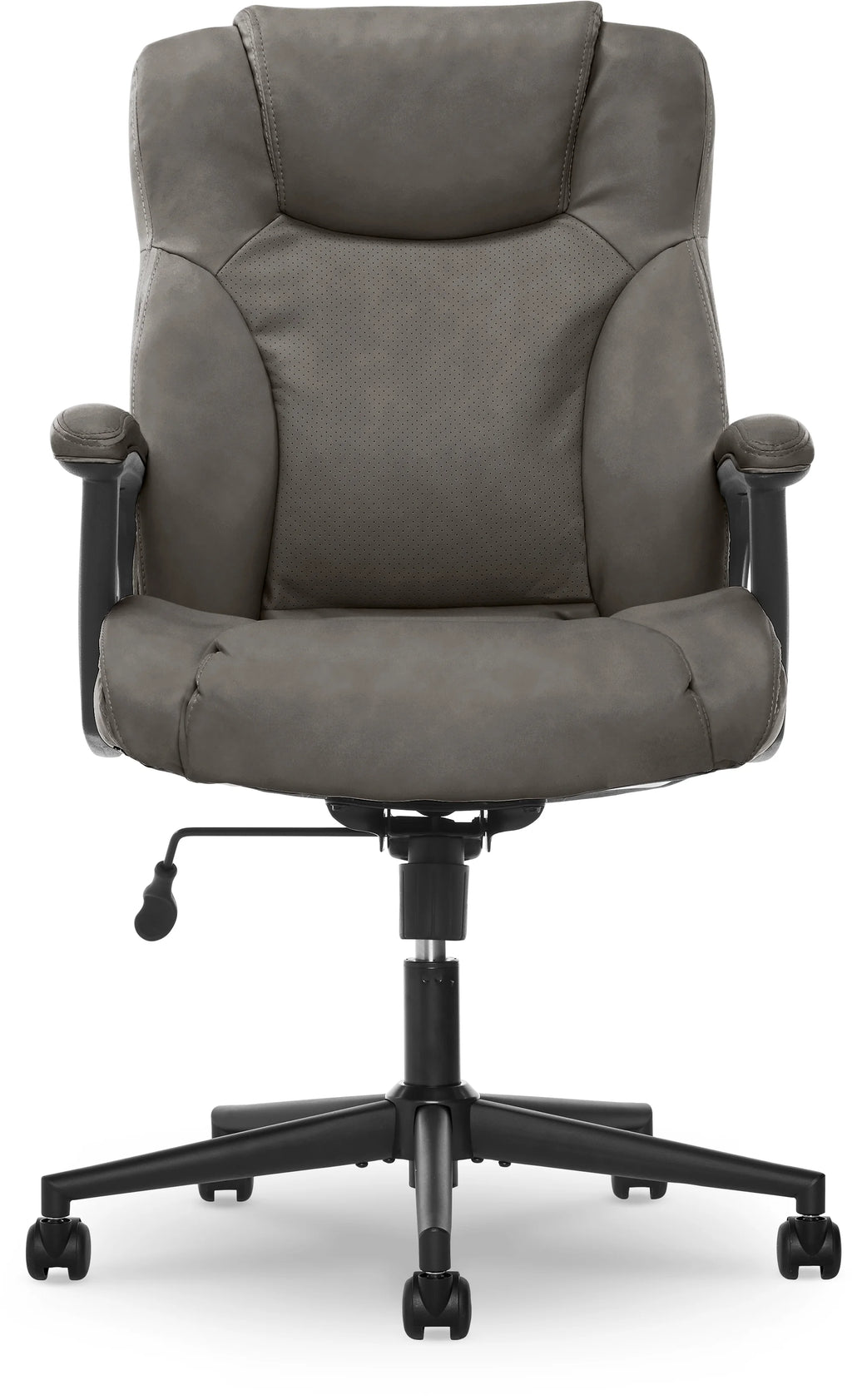 Chaise de bureau Serta Connor en microfibre gris clair