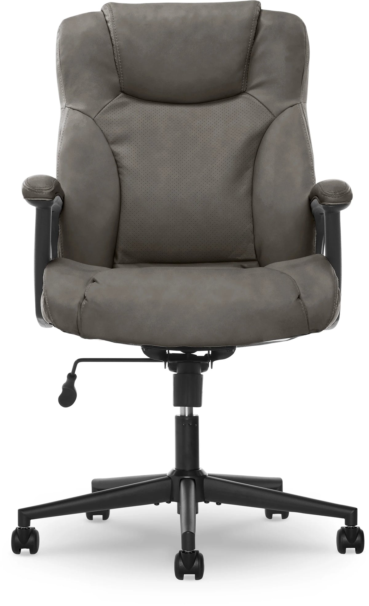 Chaise de bureau Serta Connor en microfibre gris clair
