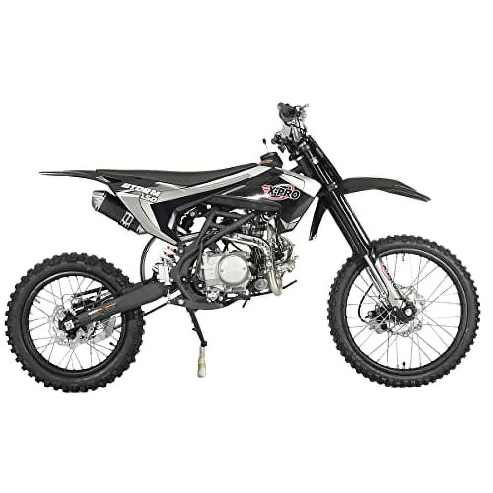 Moto tout-terrain à essence X-Pro neuve 150cc, transmission manuelle 4 vitesses, démarrage électrique/au kick, pneus 19/16