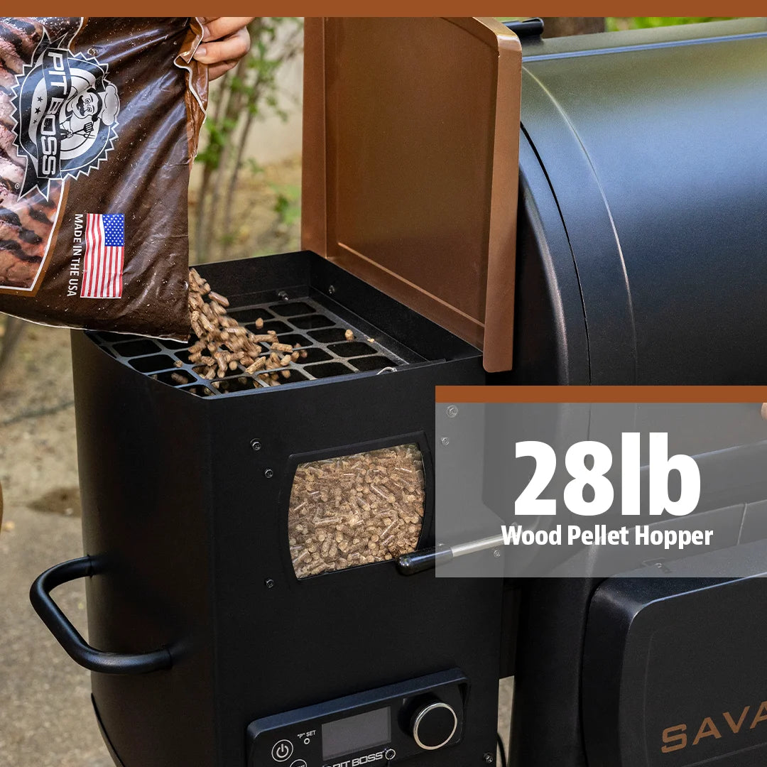 Barbecue à granulés connecté Pit Boss 1500 Savannah - Édition Onyx avec Wi-Fi ? - PB1500NXW