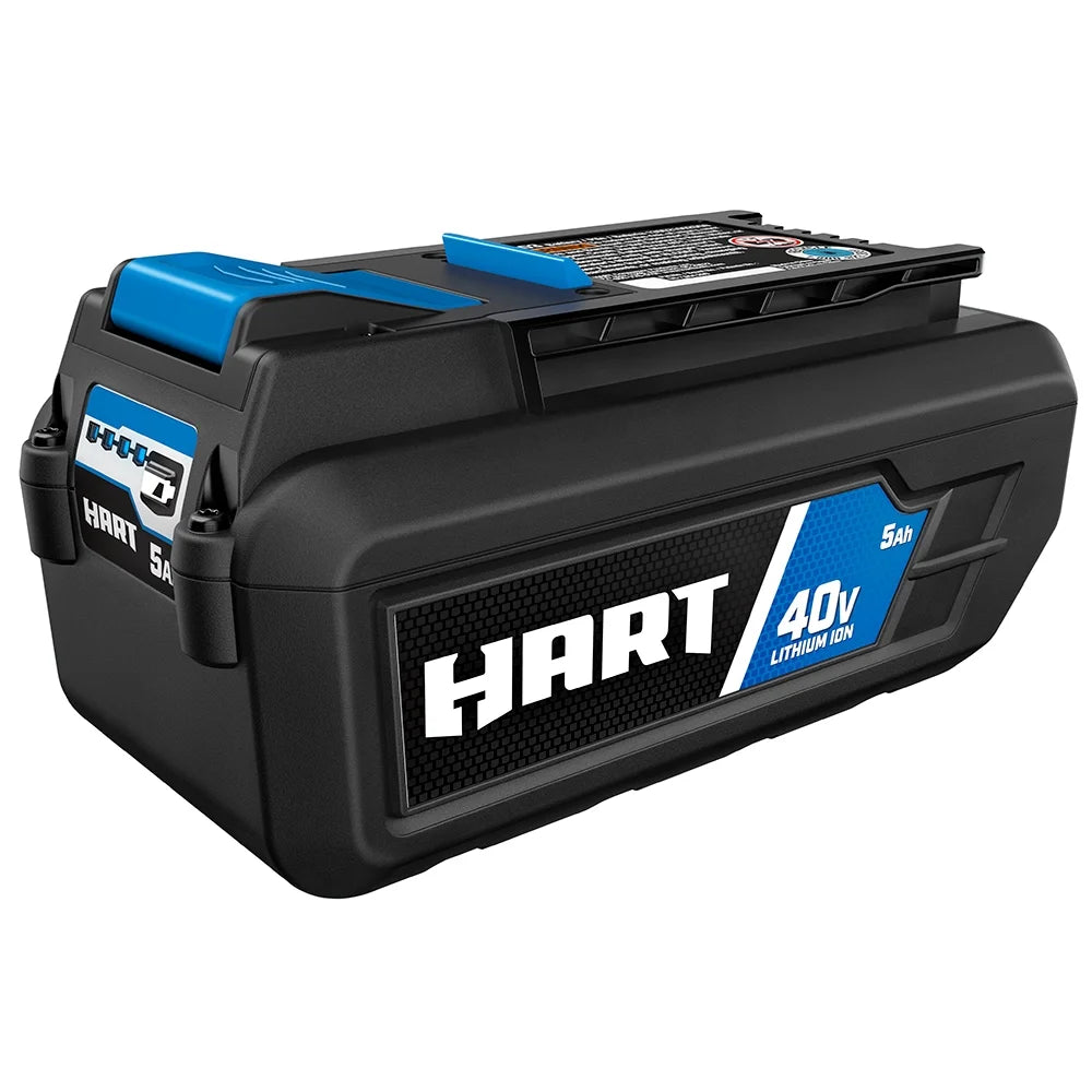 Kit de tondeuse autotractée sans balais HART 40 volts de 20 pouces, (1) batterie lithium-ion 6,0 Ah