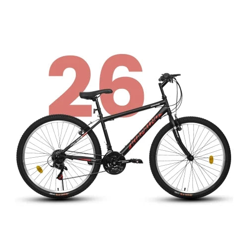 POWANLI 26 Vélo tout-terrain pour femme, Vélo de montagne 21 vitesses avec freins à disque doubles et suspension avant de 100 mm, Rose (Cadeau)