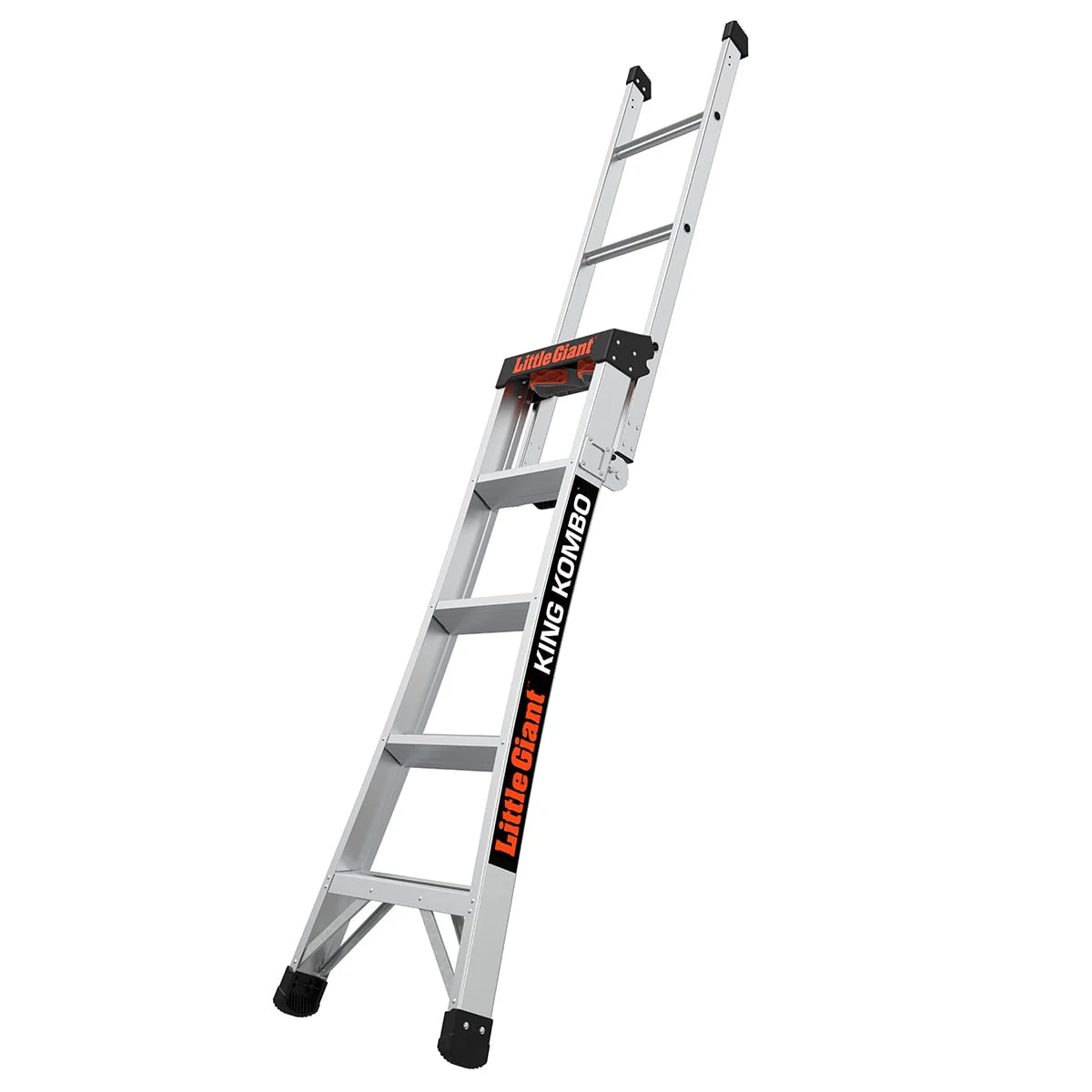Little Giant King Kombo 5'-8' Échelle combinée 3-en-1 en aluminium, Type 1A - Capacité de 300 lb, Portée de 11 pi 4 po