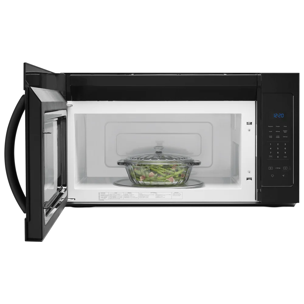 Combiné hotte et micro-ondes Whirlpool de 1,7 pi³ noir