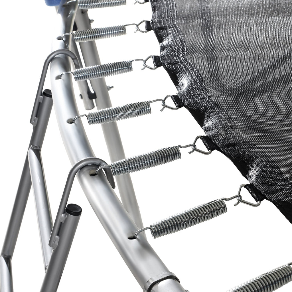Trampoline de 12 pieds pour enfants et adultes, trampoline de loisir avec toboggan, balançoire, panier de basket et filet de protection, capacité de 600 lb pour 4 à 5 enfants