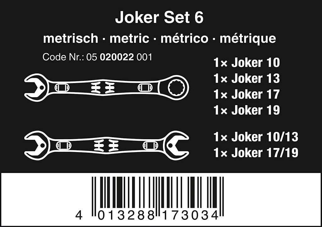 Clé combinée Wera Acier,Acier,Chrome,Standard 05020022001