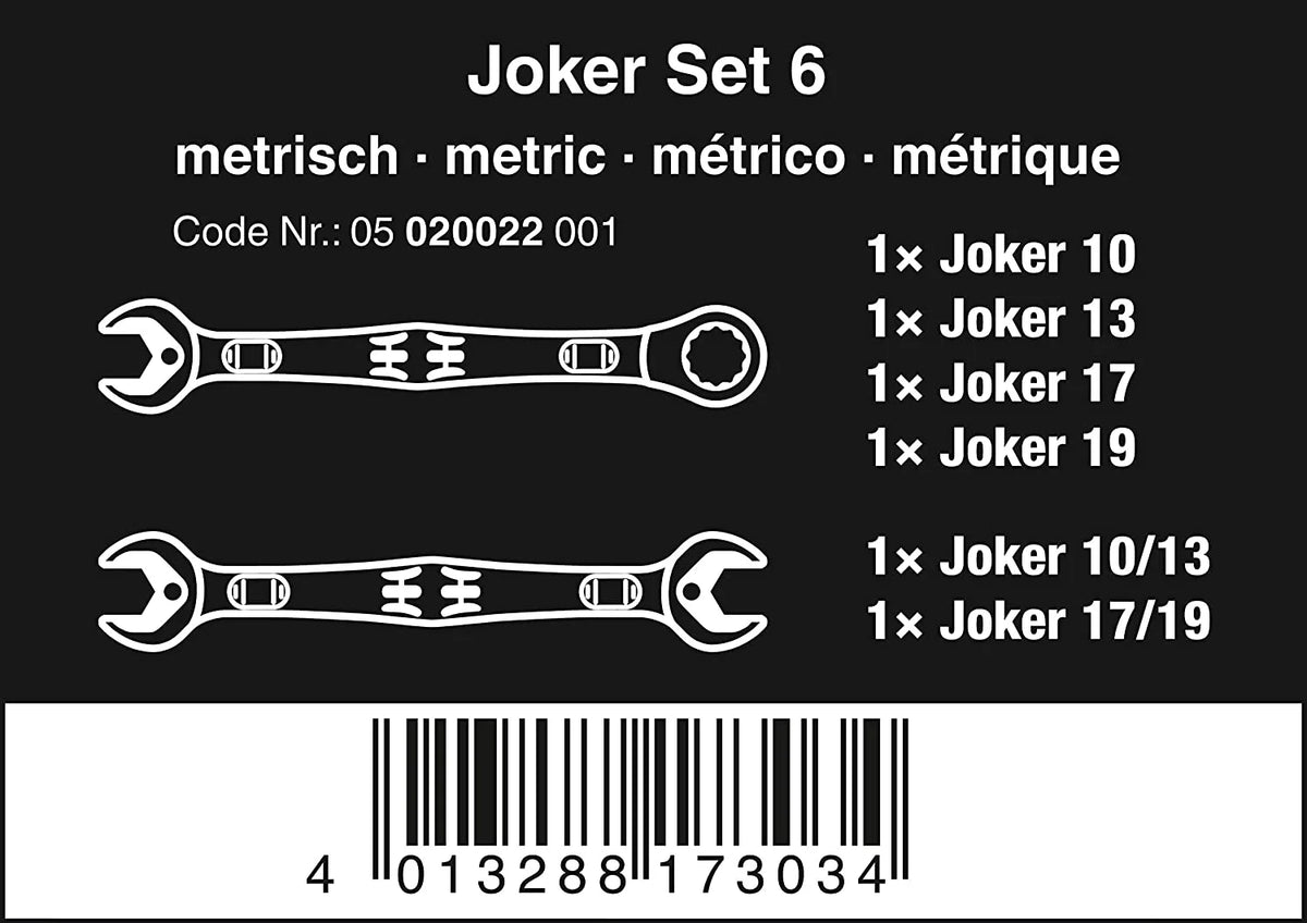 Clé combinée Wera Acier,Acier,Chrome,Standard 05020022001