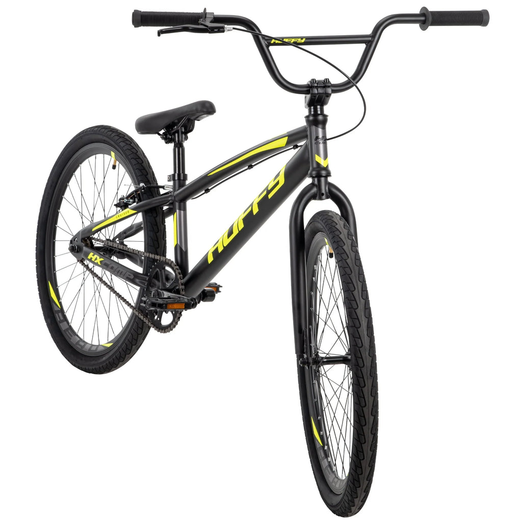 Vélo BMX HX Cruiser 24 pouces pour garçons, noir/jaune