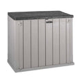 Abri de jardin/armoire de rangement extérieur Toomax Stora Way, modèle « Open Box », gris taupe/anthracite