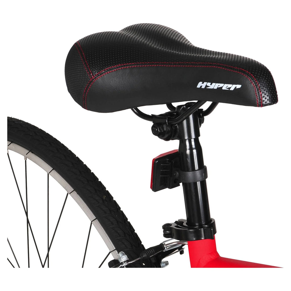 Vélo hybride Hyper Brand Bicycle 700c Spin Fit pour homme, noir et bleu, adulte