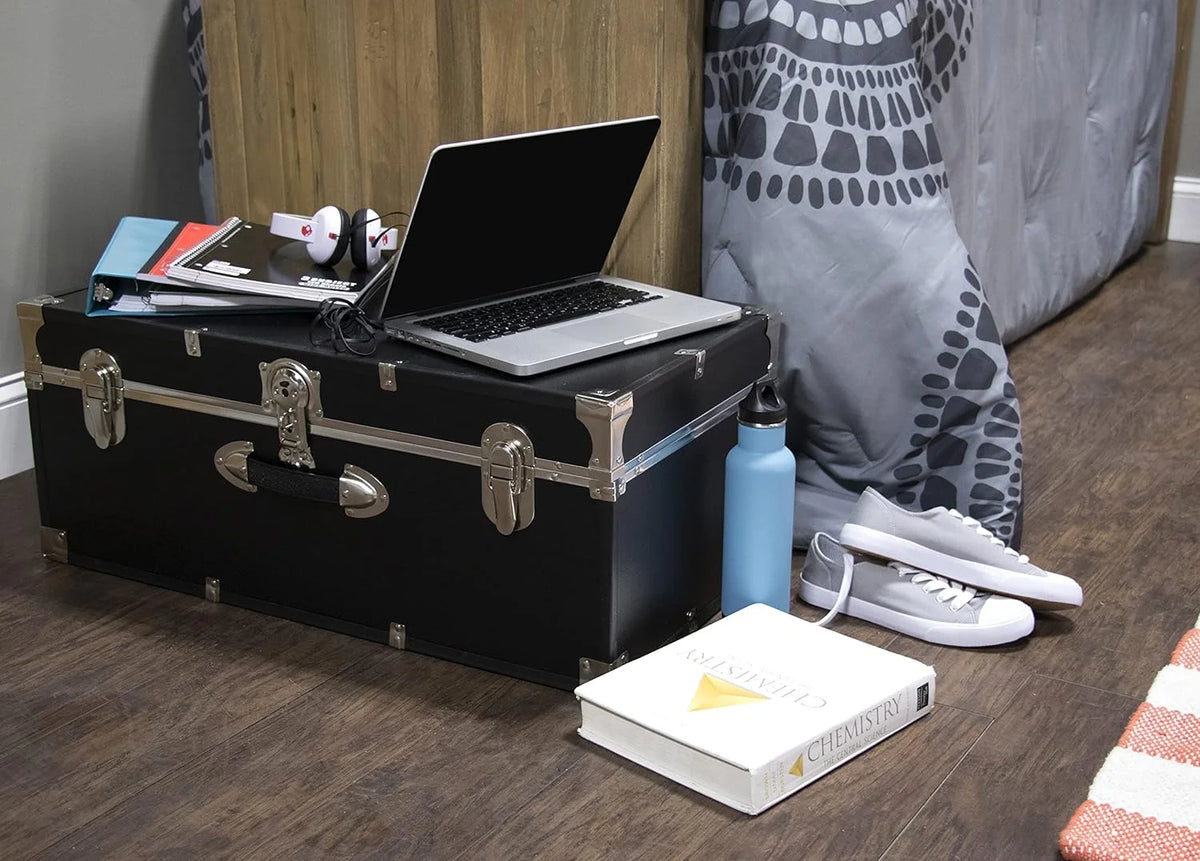 Coffre Seward Essential avec serrure, noir, 30 pouces