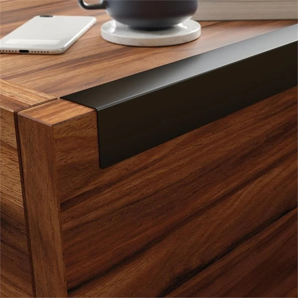 Table basse contemporaine en bois d'ingénierie Pemberly Row marron