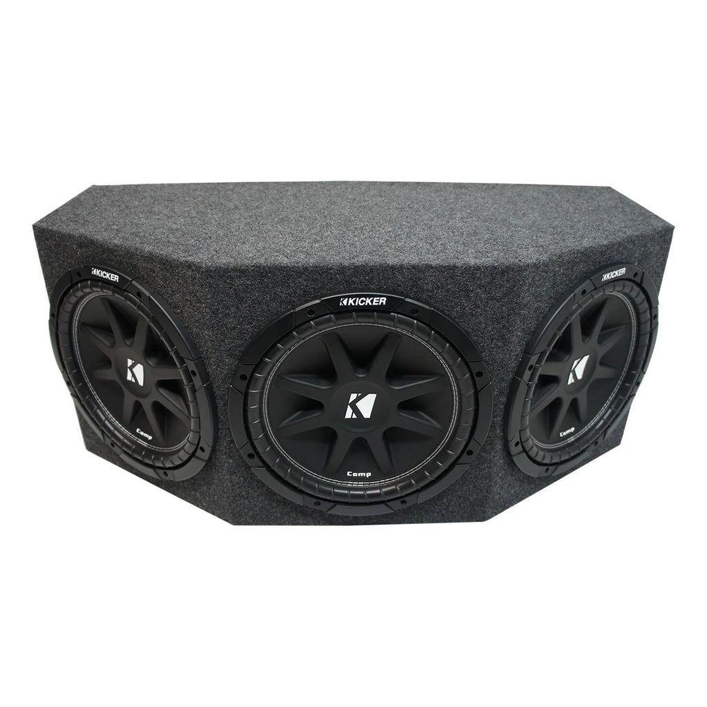Enceinte de basses Kicker Comp C12 Triple 12 de 900 watts avec caisson de basses intégré - Charge finale 1,3 ohm
