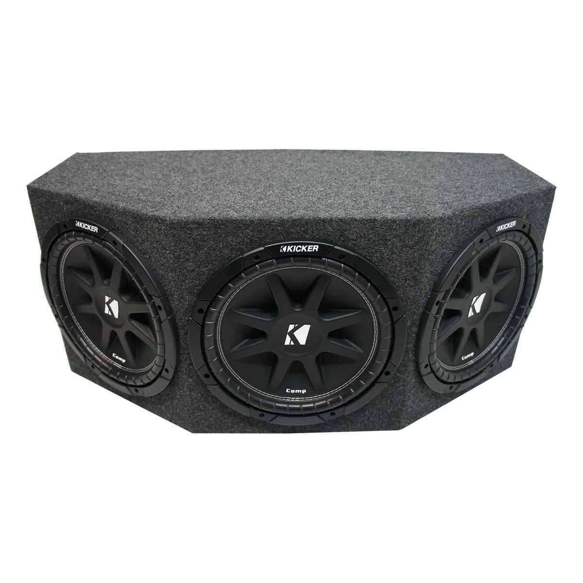 Enceinte de basses Kicker Comp C12 Triple 12 de 900 watts avec caisson de basses intégré - Charge finale 1,3 ohm