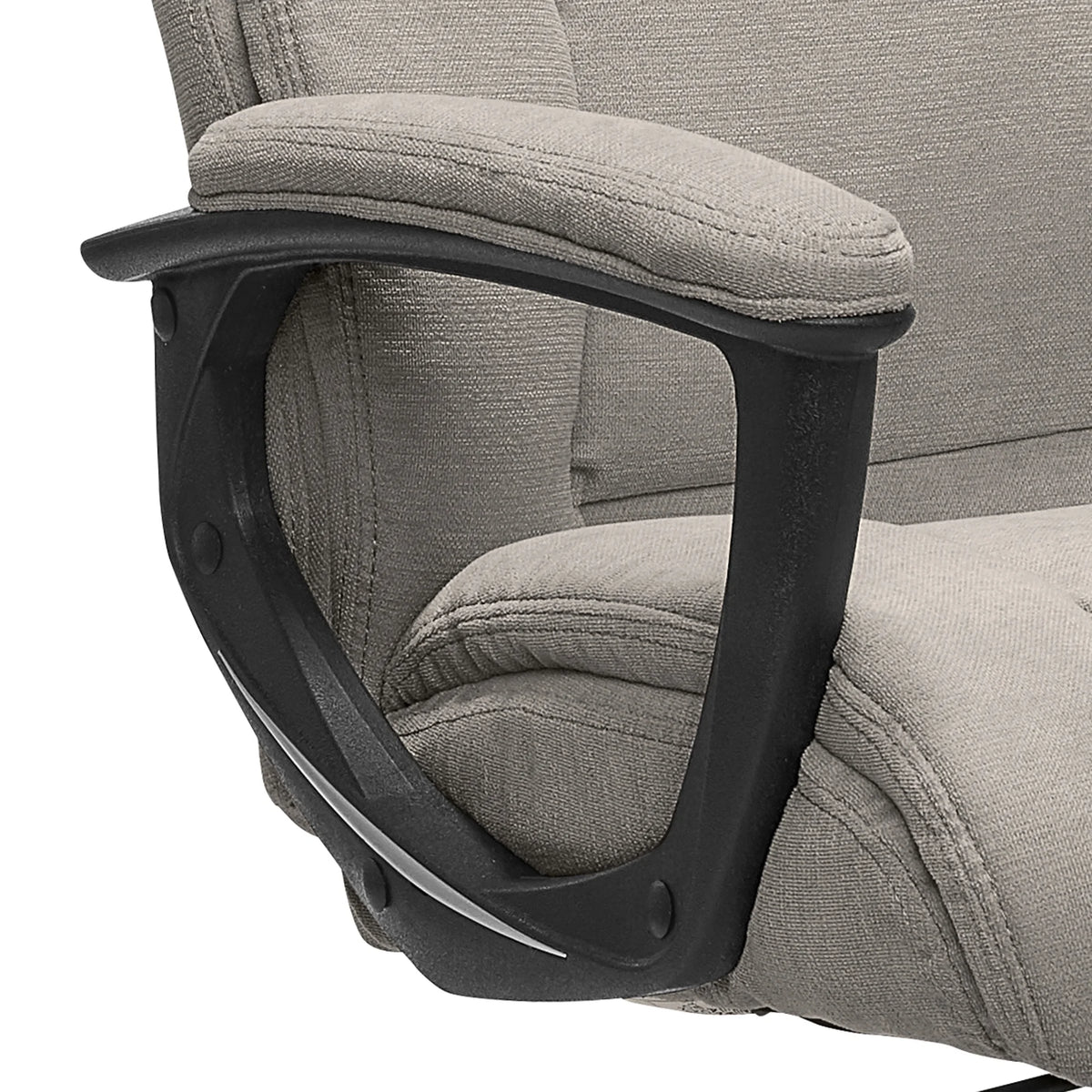 Chaise de bureau Serta Connor en microfibre gris clair