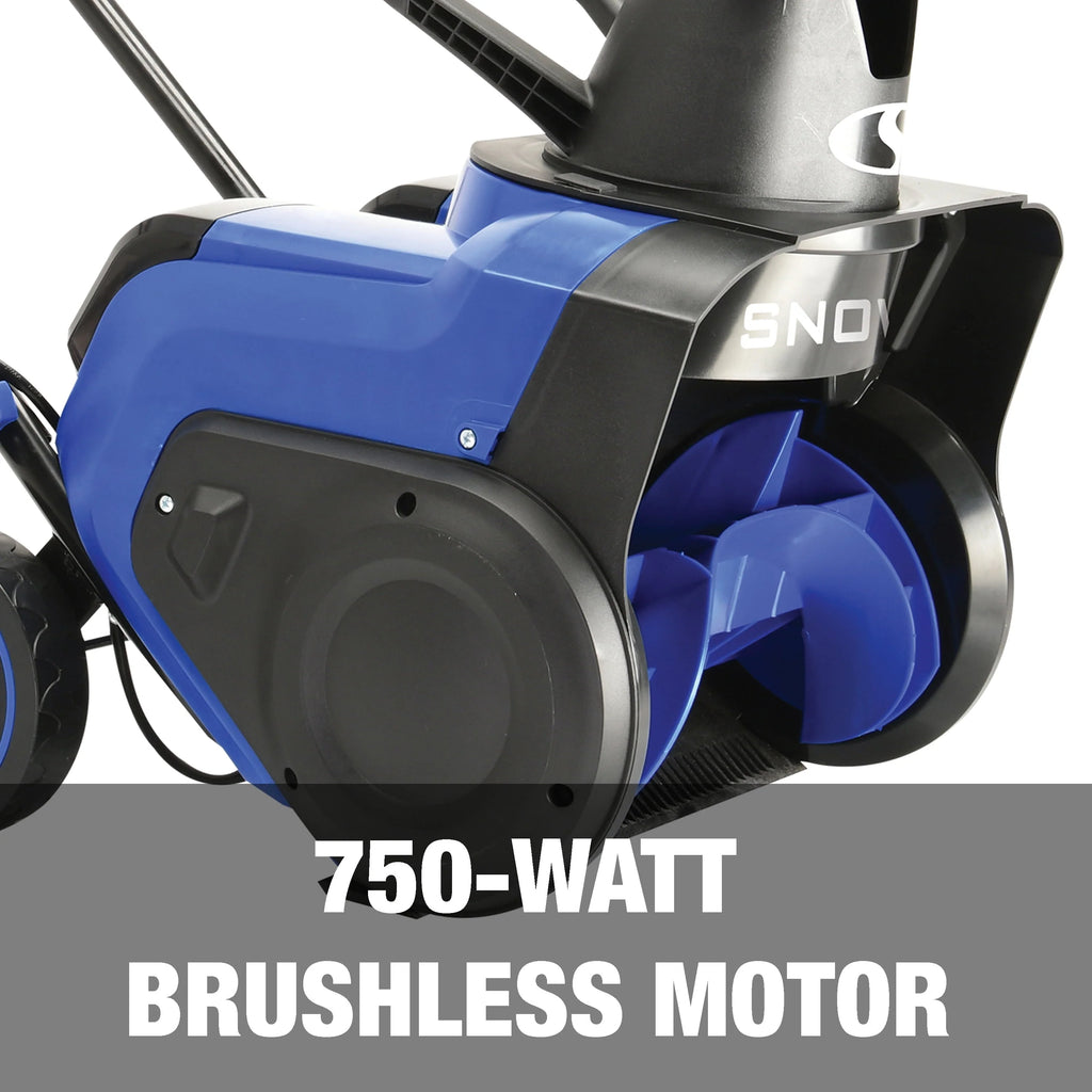 Souffleuse à neige sans fil Snow Joe 48 V de 15 pouces, moteur sans balais de 750 W, 2 batteries de 4,0 Ah et chargeur
