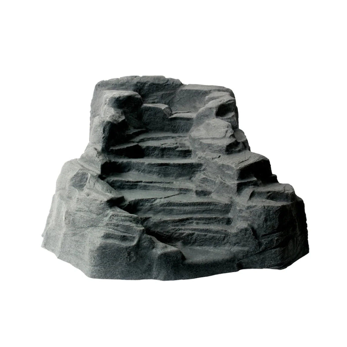 Algreen Décoration de bassin Watercoarse, Cascade Tranquillité avec raccord fileté, Charcoalstone