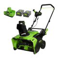 Souffleuse à neige Greenworks 60V 22 à batterie, moteur sans balais, 2 batteries et chargeur inclus