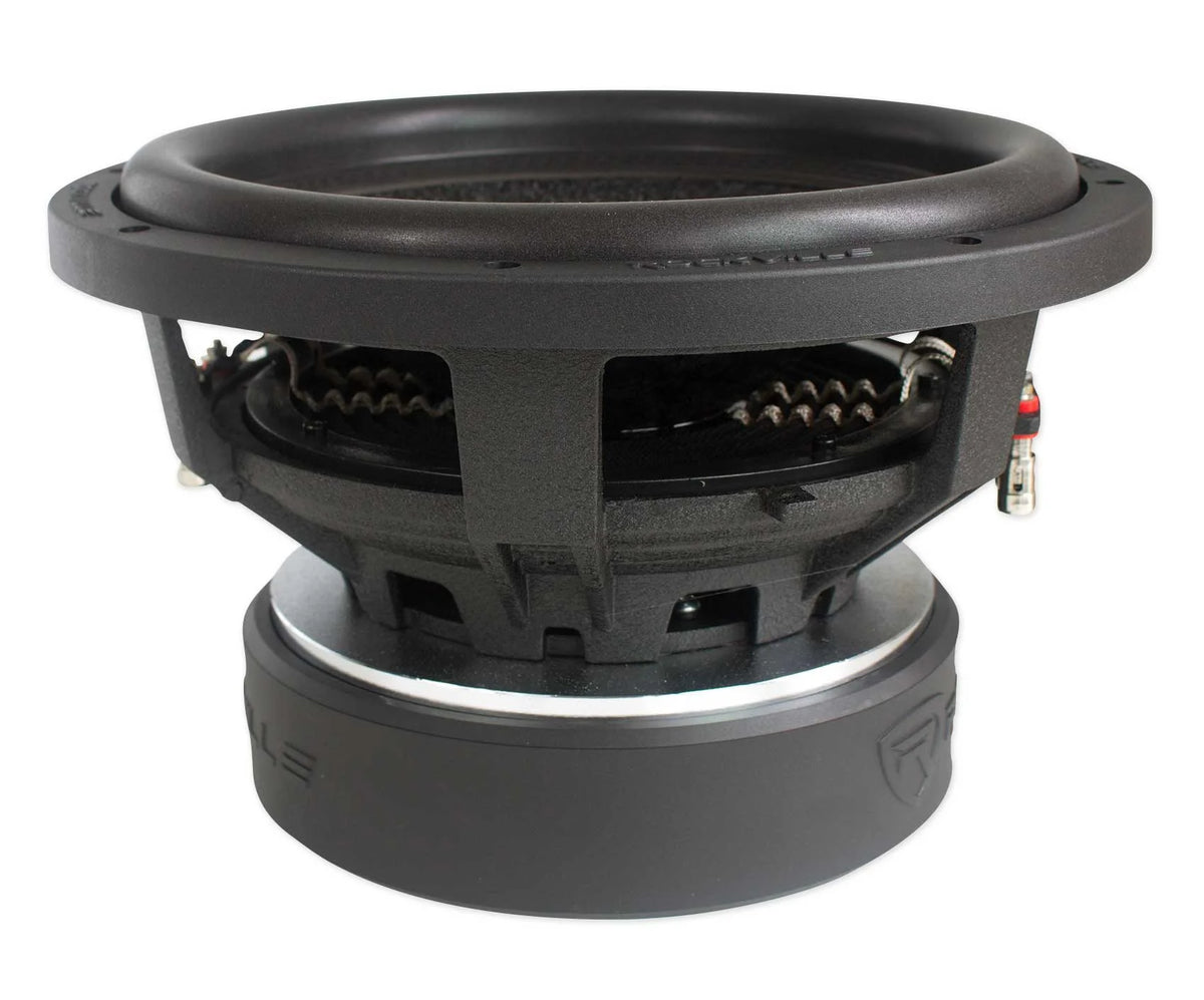Caisson de basses pour voiture Rockville Punisher 12D2 12 5600w Peak Double sub 2-Ohm 1400w RMS Certifié CEA