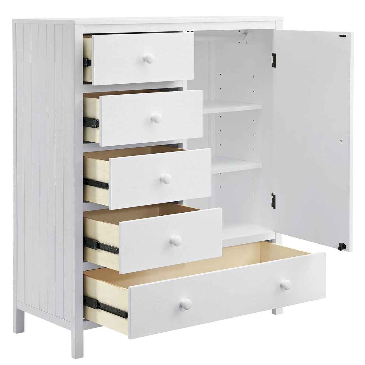 Commode universelle à 6 tiroirs Oxford Baby, blanc neige