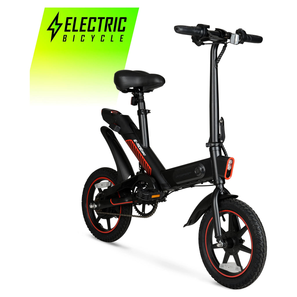 Vélo électrique compact et pliable Hyper Bicycles 14 36V avec accélérateur, moteur de 350W, âge recommandé : 14 ans et plus