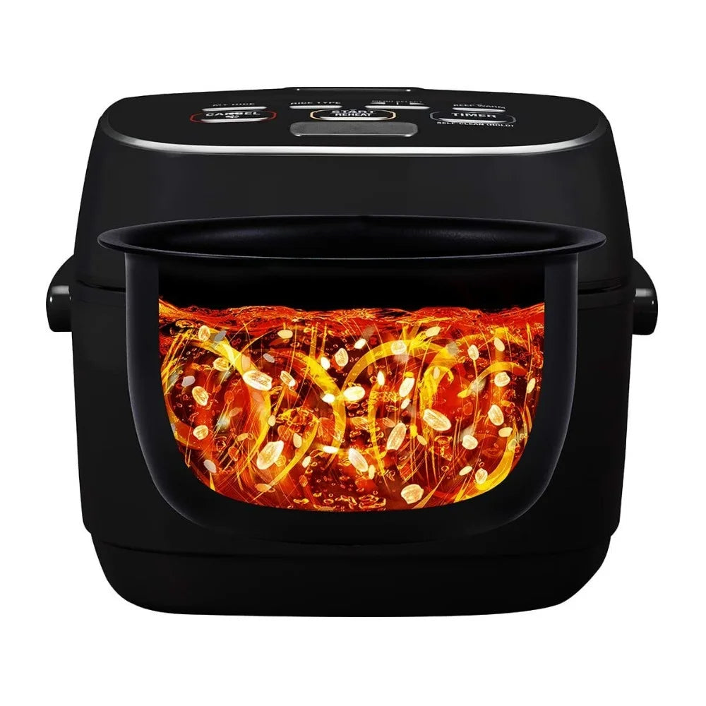 Cuiseur à riz à induction chauffante sous pression avec fonction maintien au chaud Zojirushi NW-JEC10BA, capacité de 5,5 tasses (noir)