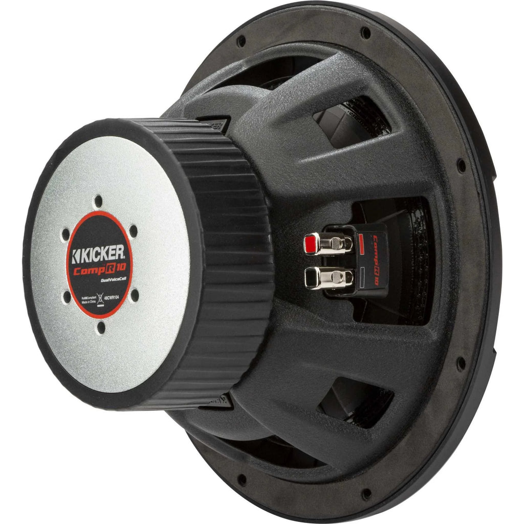Subwoofer Kicker 48CWR104 CompR 10, DVC, 4 ohms - Câble de haut-parleur inclus