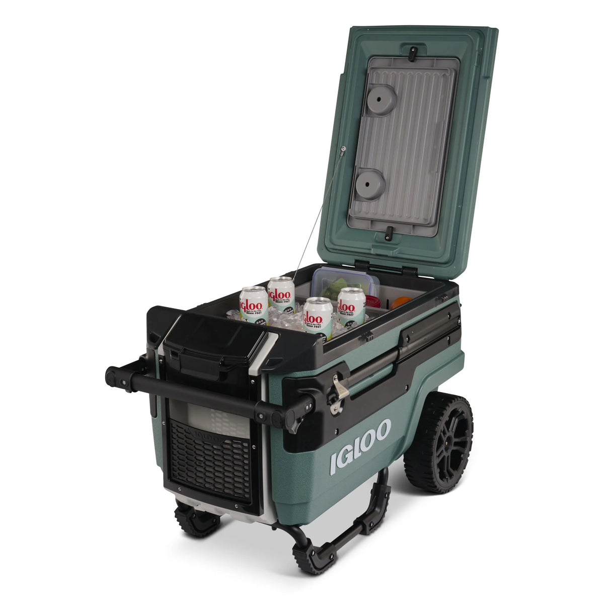 Glacière à roulettes Igloo Trailmate Journey 70 QT, Gris Carbonite