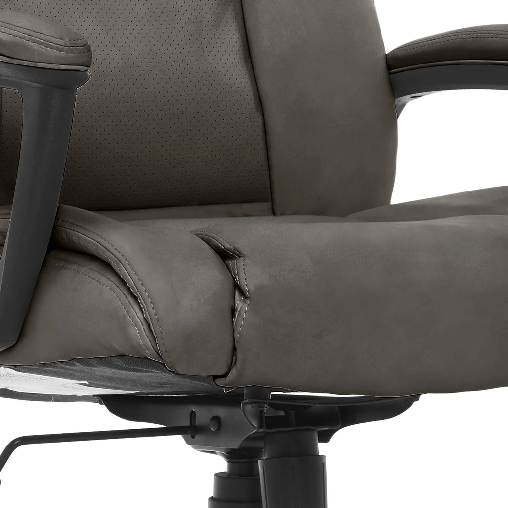 Chaise de bureau Serta Connor en microfibre gris clair