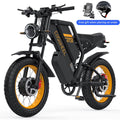 Vélo électrique COSWHE GT20 pour adultes, moto tout-terrain électrique avec moteur de 1 500 W, batterie amovible 48 V/25 Ah, jusqu’à 31 mi/h et 93 miles d’autonomie, moto électrique à 7 vitesses avec pneus larges 20 x 4,0, vélos électriques pour adultes