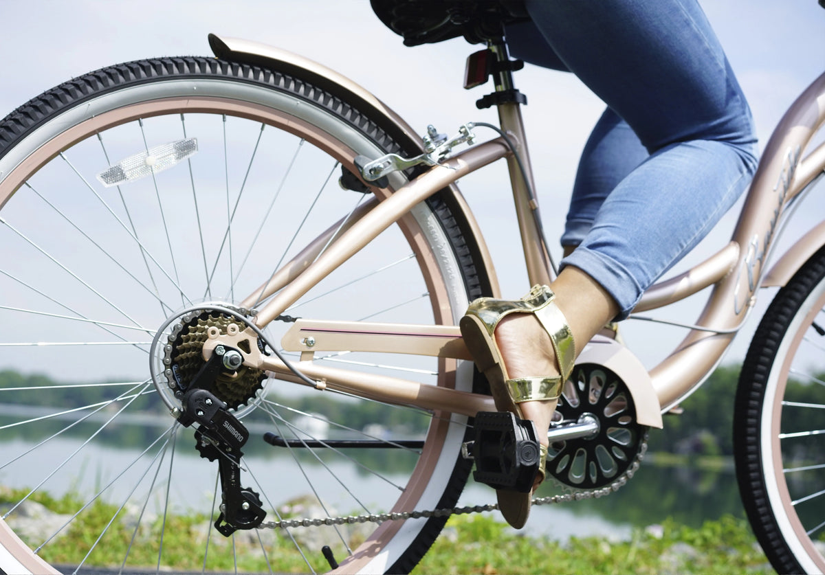 Vélo de promenade Kent Bayside 26 po pour femme, Or rose