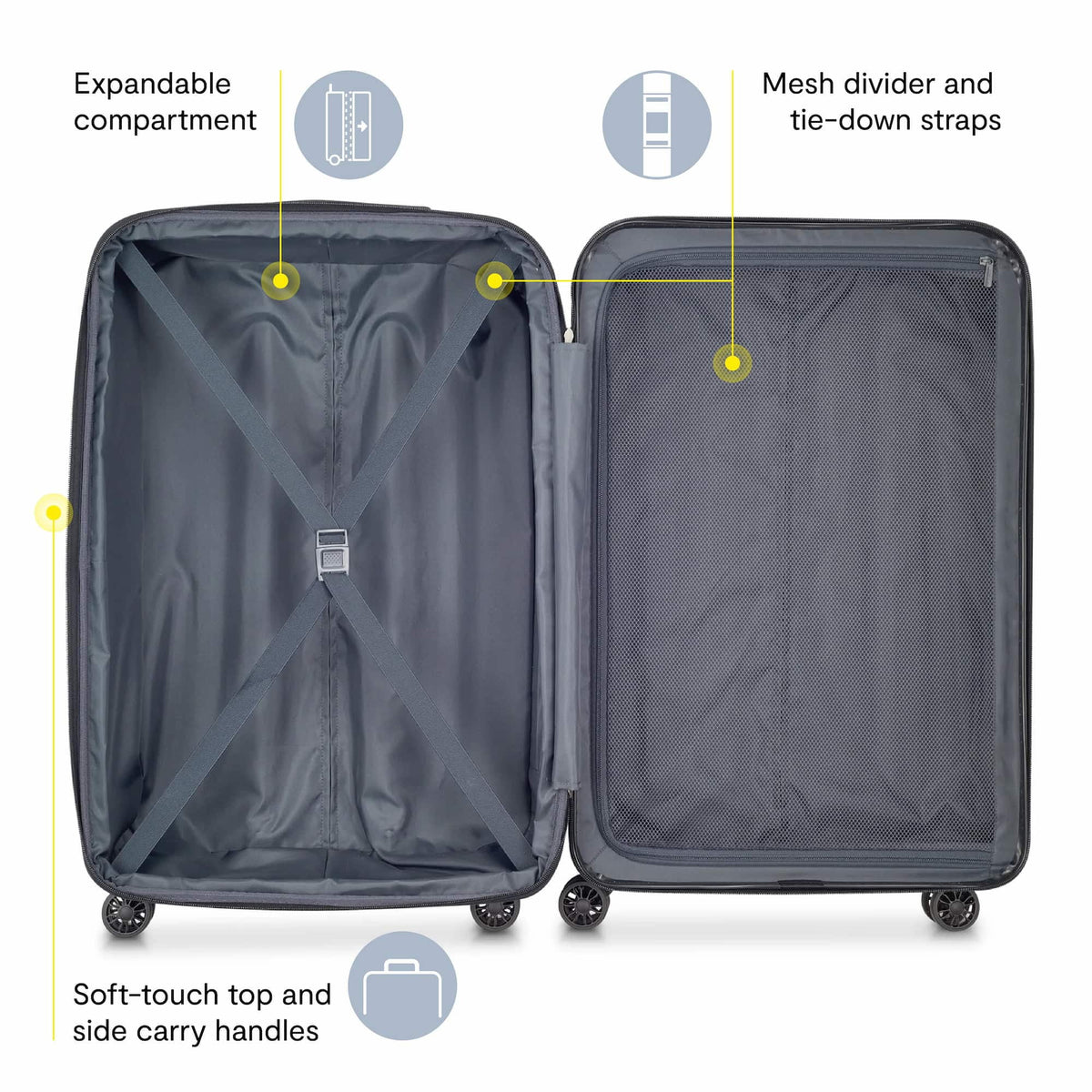 DELSEY PARIS Helium Aero 29 Valise Rigide Extensible à 4 Roulettes Enregistrée, Rouge