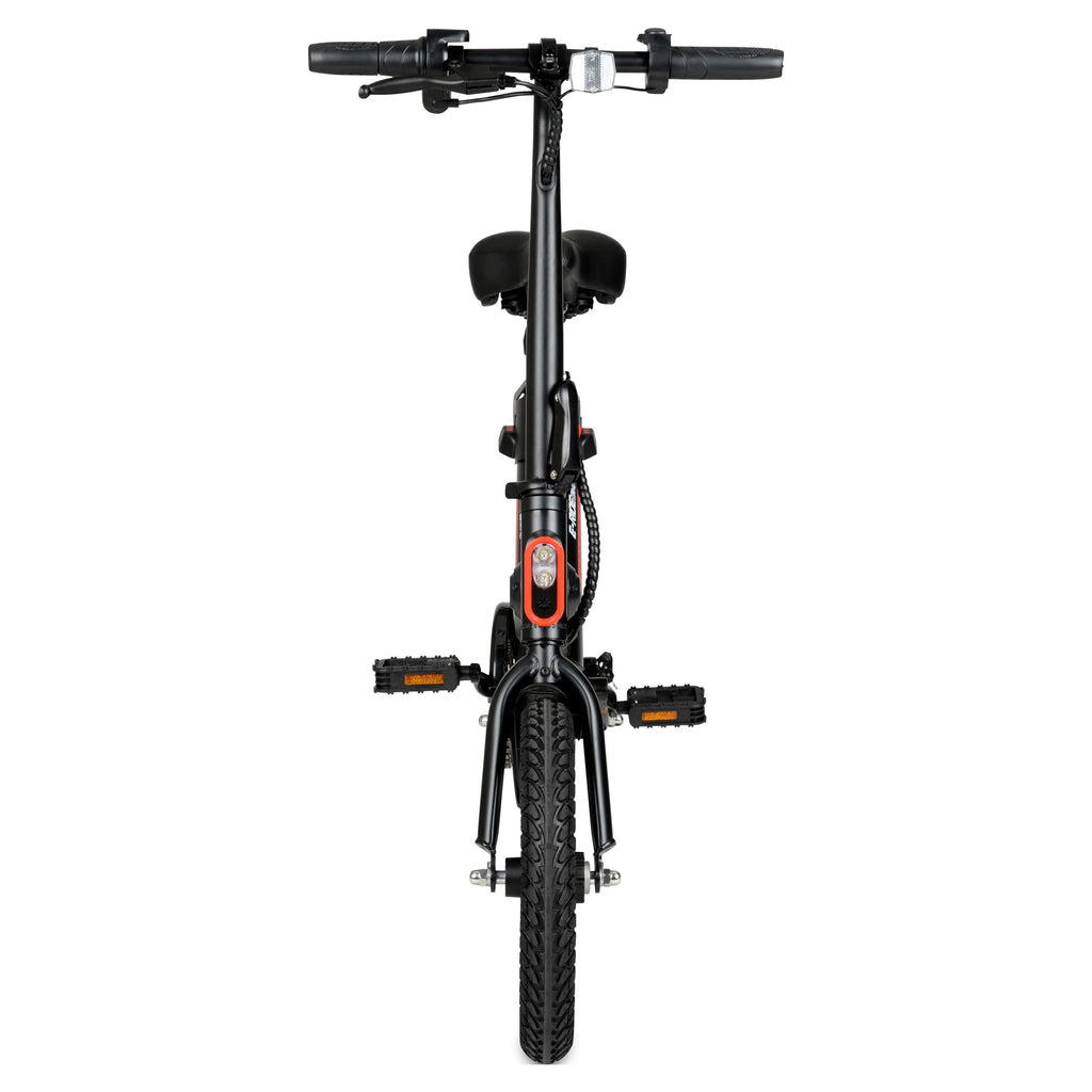 Vélo électrique compact et pliable Hyper Bicycles 14 36V avec accélérateur, moteur de 350W, âge recommandé : 14 ans et plus