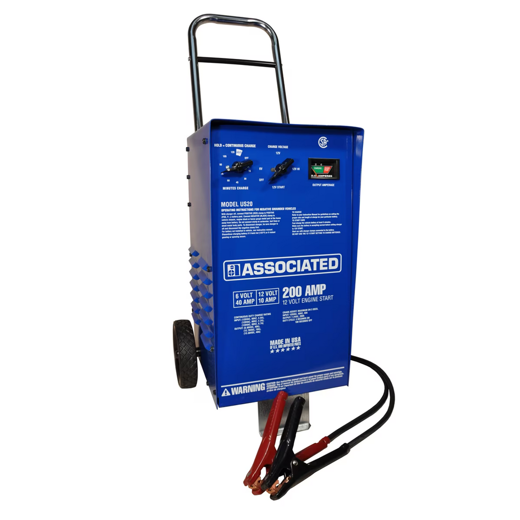 Chargeur de batterie automobile Associated Equipment US20 40 Ampères 6V-12V