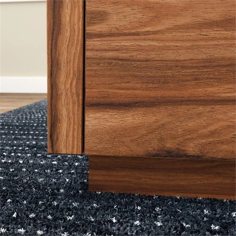 Table basse contemporaine en bois d'ingénierie Pemberly Row marron