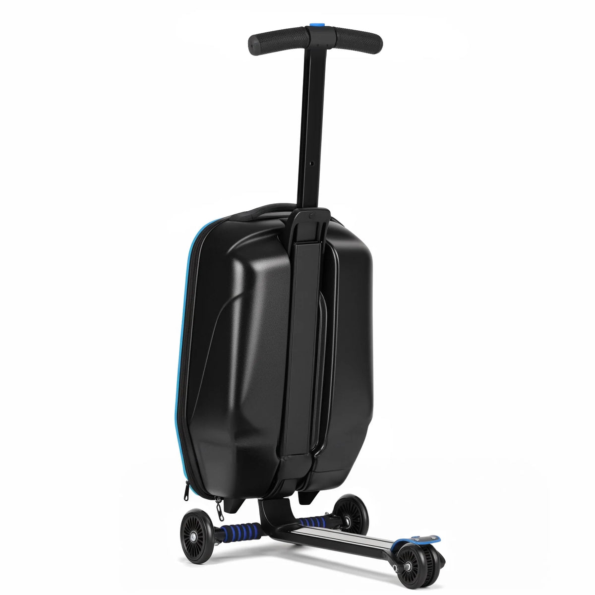 Valise à roulettes Advwin pour enfants et adultes, valise rigide sur laquelle les enfants de 4 à 15 ans peuvent rouler, bagage cabine multifonction léger et pliable avec roulettes, pour enfants et adolescents, rose