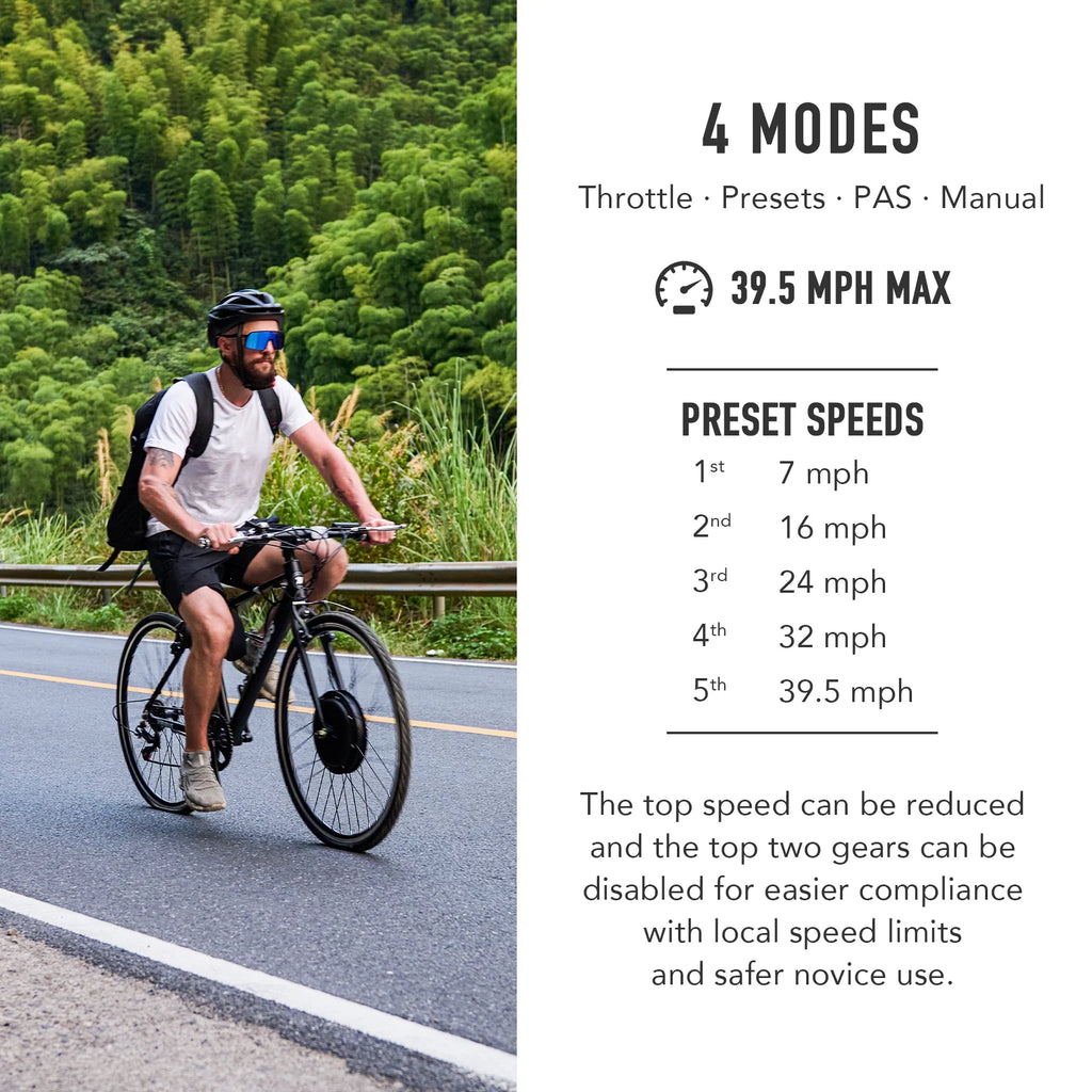 Kit de conversion de vélo électrique Viribus pour roue arrière 26, moteur-roue 1000 W, écran LCD, kit DIY pour vélo électrique